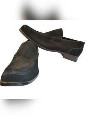 State Street Men’s Black Suede Slip-On Loafers - Size 7 - Like New!